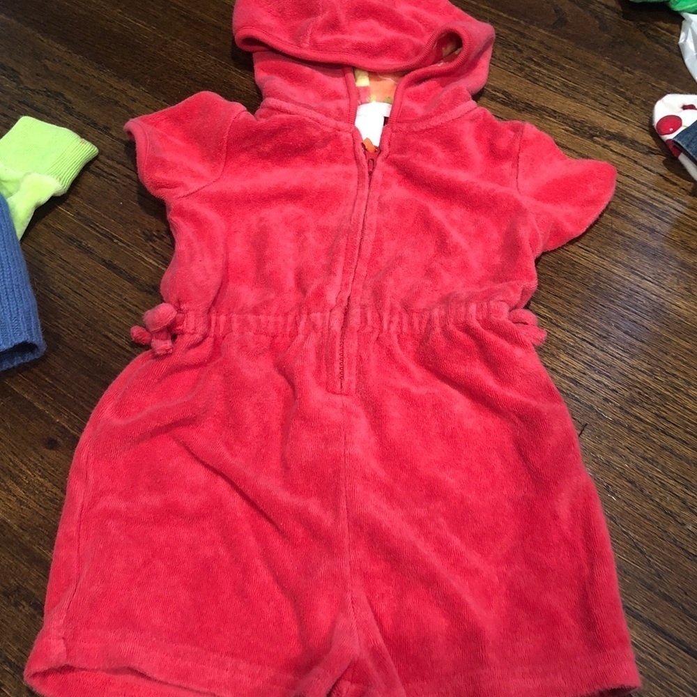 Janie and jack swim coverup 6-12 romper